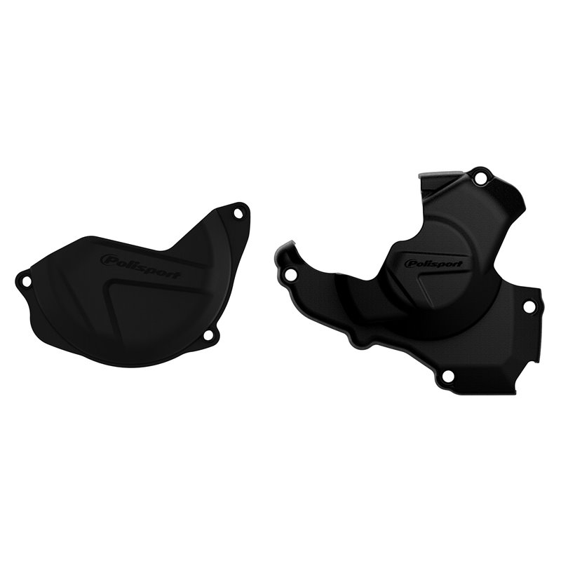 KIT PROTECTOR TAPA EMBRAGUE + ENCENDIDO HONDA CRF450R (16-17) Negro