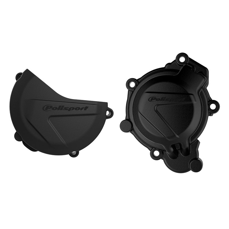 KIT PROTECTOR TAPA EMBRAGUE + ENCENDIDO KTM SX/XC125/150 (16-18) Negro