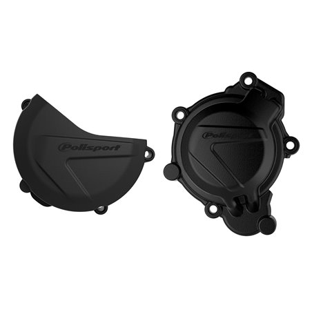 KIT PROTECTOR TAPA EMBRAGUE + ENCENDIDO KTM SX/XC125/150 (16-18) Negro