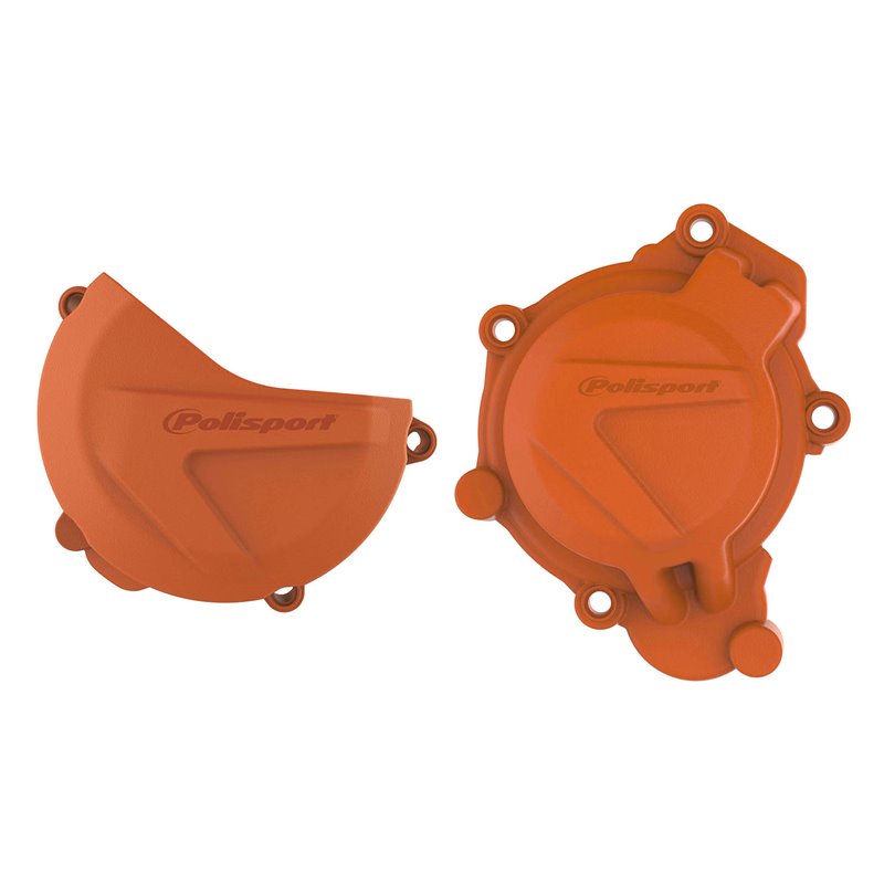 KIT PROTECTOR TAPA EMBRAGUE + ENCENDIDO KTM SX/XC125/150 (16-18) Naranja