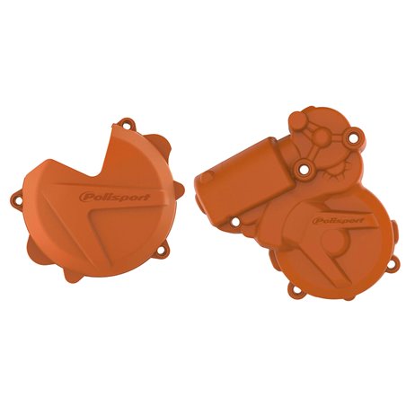 KIT PROTECTOR TAPA EMBRAGUE + ENCENDIDO KTM EXC/XCW 250/300 (13-16) Naranja