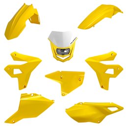 KIT MX FULL RESTYLING SUZUKI DRZ400/SM (00-24) Amarillo con Portafaro Halo Amarillo