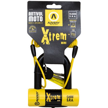 ANTIRROBO DISCO UNIVERSAL XTREM MINI SRA + CORDÓN DE AVISO