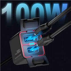 CABLE DE CARGA RAPIDA CHIGEE PARA SISTEMA DE CARGA TR100 / CG2 TIPO USB-C / USB-C