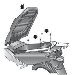 YAMAHA T-MAX 500 2001 - 2007 ANCLAJE BAUL SHAD