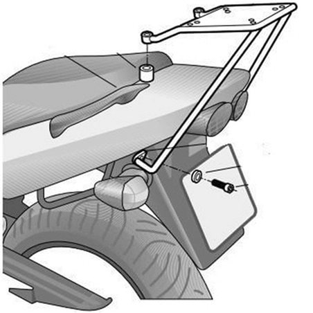 KAWASAKI ZR-7 S 2001 - 2005 ANCLAJE BAUL SHAD