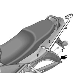 SUZUKI BANDIT GSF600 2000 - 2005 ANCLAJE BAUL SHAD