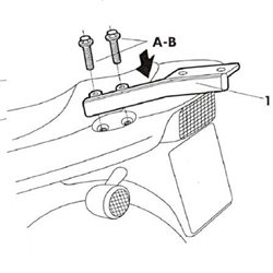 YAMAHA FAZER 600 1998 - 2000 ANCLAJE BAUL SHAD