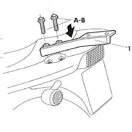 YAMAHA FAZER 600 1998 - 2000 ANCLAJE BAUL SHAD