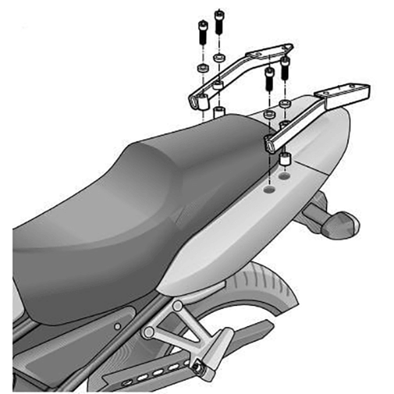 YAMAHA FAZER 600 2001 - 2003 ANCLAJE BAUL SHAD YAMAHA FAZER 600 2001 - 2003 ANCLAJE BAUL SHAD