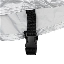 Funda de moto para exterior OXFORD Aquatex - Moto / Scooter con baúl - Negro / Plata - XL