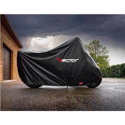 Funda Moto para exterior VECTOR BLACK COTTON - Negro Talla L