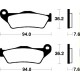 BENELLI SRV 850 (12-16) PASTILLAS FRENO DELANTERAS BREMBO