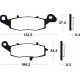 KAWASAKI ER-6N LEFT/REAR 650 (06-16) PASTILLAS FRENO DELANTERAS BREMBO