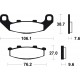 KAWASAKI GPX 400 (87-88) PASTILLAS FRENO DELANTERAS BREMBO