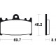 KAWASAKI ZZ R 400 (90-16) PASTILLAS FRENO DELANTERAS BREMBO