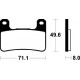 SUZUKI GSX R K4 1000 (04-06) PASTILLAS FRENO DELANTERAS BREMBO