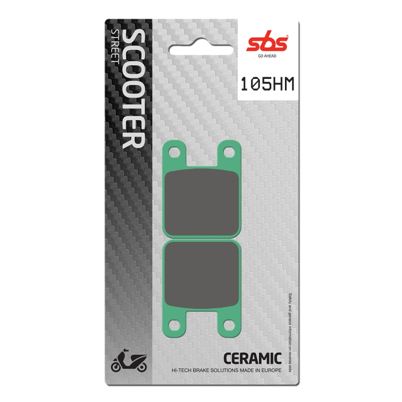 DERBI SENDA SM X RACE E2 (SR2E1A) 50 (2006-2009) TRASERA PASTILLAS FRENO SBS